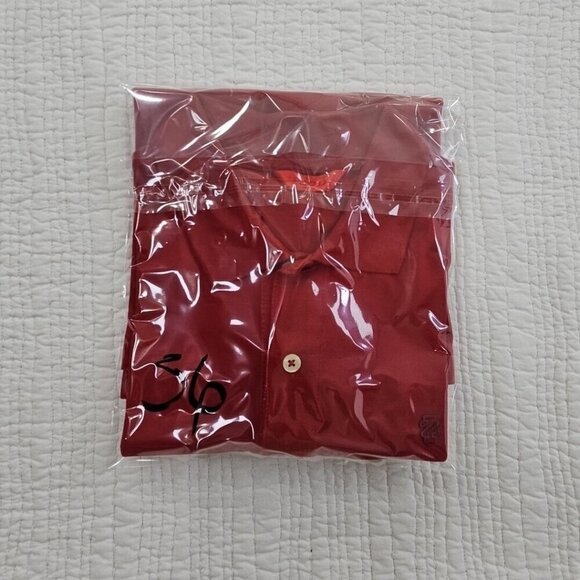 Izod Men's Polo Golf Tennis Shirt Size Large Deep Red Short Sleeve EUC LN - Picture 13 of 13